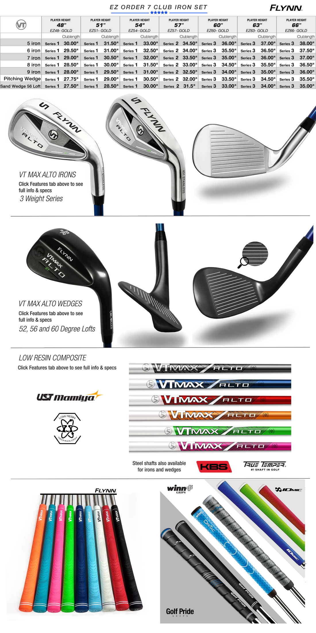 Junior Golf shafts